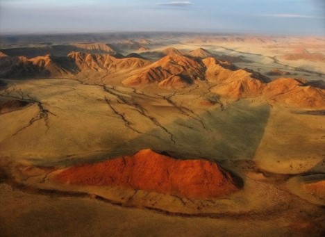 Namibia from the air (Painting, Oleg Domaleg)